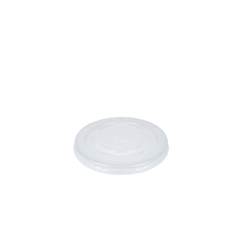 Klika - Deckelmilchshake -Tasse flach mit Kreuz Ø90mm Plastik | 1000 Stücke