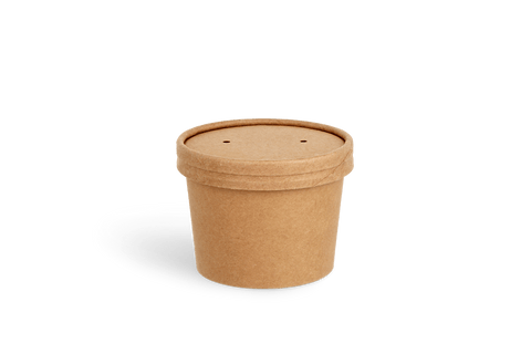 Klika - Suppenbecher 240 ml Ø90mm 8oz Kraft | 500 Stücke