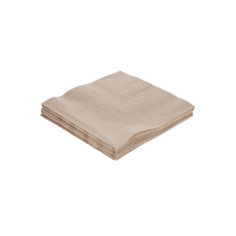 Klika - Serviette 2 Schichten 1/4 Falt 33x33cm Papier Kraft Bio | 2000 Stücke