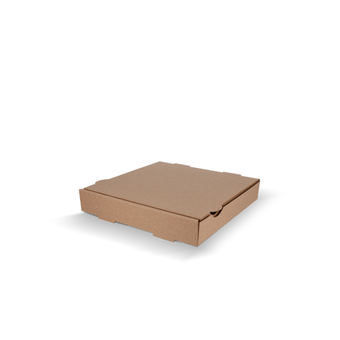 Klika - Pizza -Kisten 24x24x4cm Kraft Brown Bio | 100 Stück