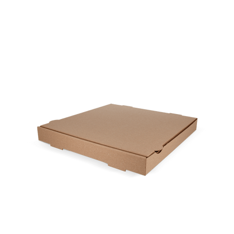 Klika - Pizza -Kisten 32x32x4cm Kraft Brown Bio | 100 Stück