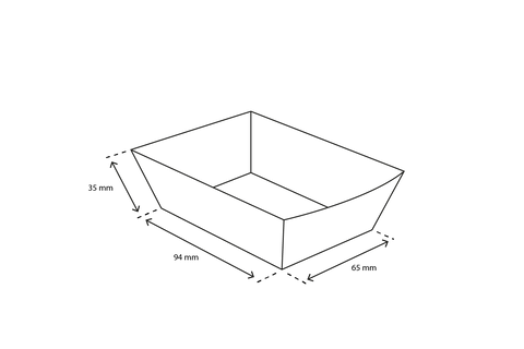 Klika - Frietbakjes A7 Kraft/White Bio | 400 Stück
