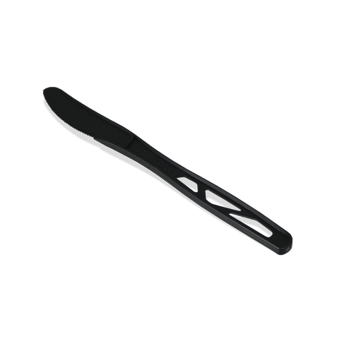 Klika - wiederverwendbares Messer 180 mm Cpla Black Bio | 1000 Stücke