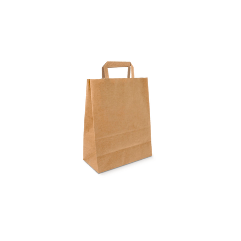 Klika - Papiertüten kleine Kraft 22+10x28cm recycelt | 250 Stück