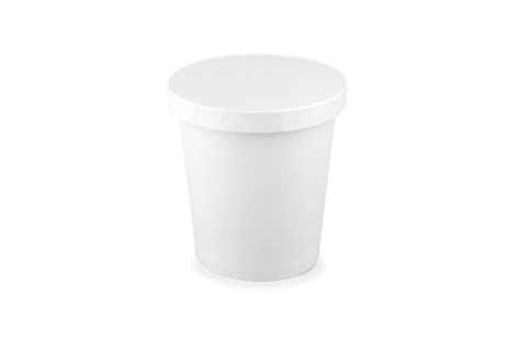 Klika - Pappsauce Cup 4oz 110/120 ml Ø62mm Weiß | 500 Stücke