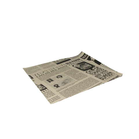 Klika - Fat -Free Paper 33x30cm Hamburger Blatt Zeitung Brown | 2000 Stücke