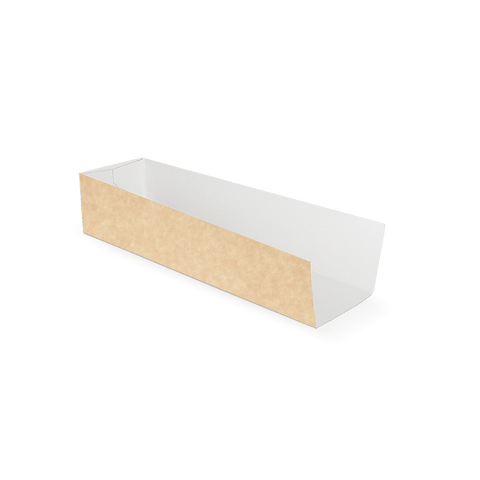 Klika - Bagschuiver (Hotdog Tably) Kraft/White Bio | 1000 Stücke