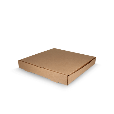 Klika - Pizza -Boxen 30x30x4cm Kraft Brown Bio | 100 Stück