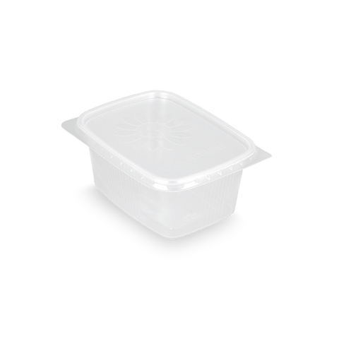 Klika - Salatsauceschalen 250 ml 108 mm rechteckig transparent | 1000 Stücke