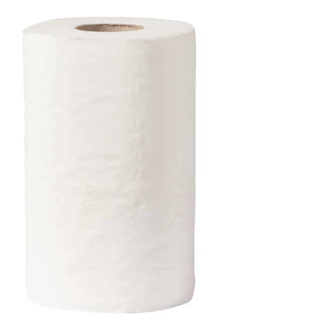 Reinigungspapier 1-layer | 20cm | 105m | Zellulose Weiß | 12 Stücke