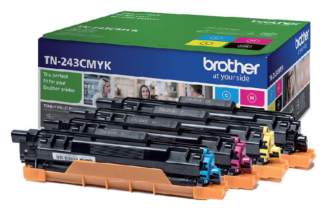 Toner Brother TN-243 Schwarz + 3 Farben | 4 Stück