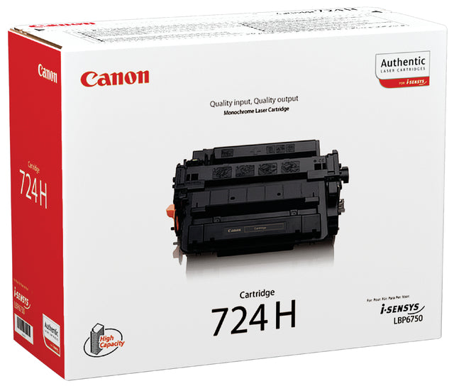 Tonercartridge Canon 724H Black HC