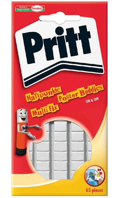 Buddies pritt doppelseitig Kleefpad Poster Blister von 65 Teilen