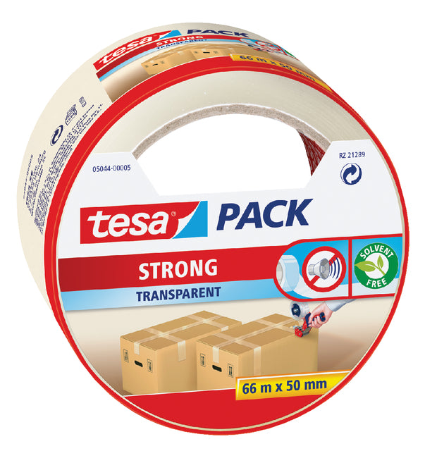Verpackungsband TESA 50 mmx66m Transparent Blister PP | 6 Stück