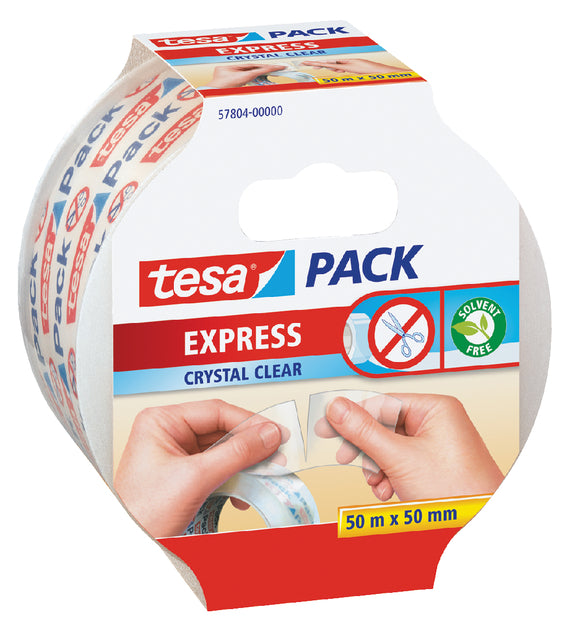 Verpackungsband TESA 50 mmx50m knackbar transparent | 6 Stück