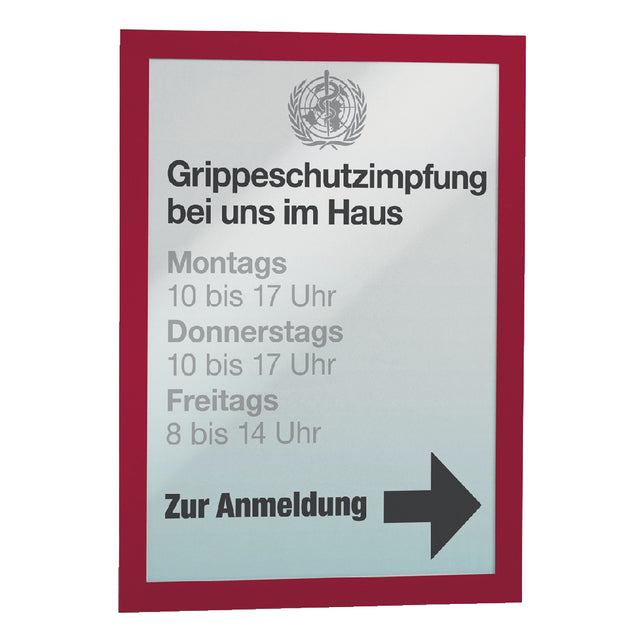 Duraframe Langlebig 487203 A4 Red | 10 Stück