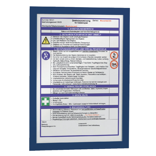 Duraframe Langlebig 488207 A4 Blau