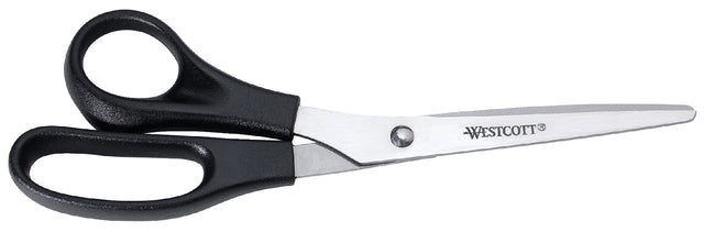 Büroschere Westcott 210 mm mit Plastikgriff nach links gehandelter Edelstahl