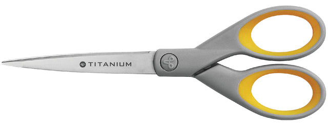 Büroschere Westcott 180 mm mit weichem Grifftitanium