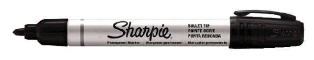 Filzspitzenstift Sharpie Pro um schwarze 1,5-3 mm