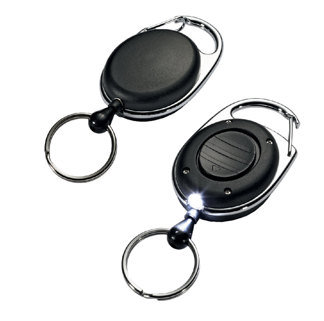 Langlebiger 8198 Rollmechanismus mit Ring+Licht 80 cm schwarz