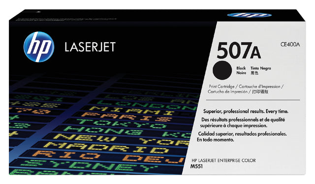 Tonercartridge HP CE400A 507A Schwarz