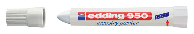 Filz -Tip Edding 950 Nudelmarker um Weiß 10mm | 10 Stück