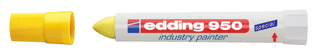 Filz -Tip Edding 950 Nudelmarker um gelb 10mm | 10 Stück
