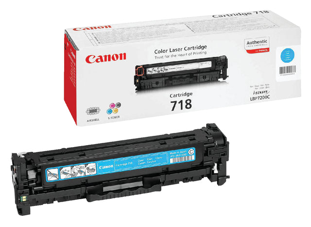 Tonercartridge Canon 718 Blau