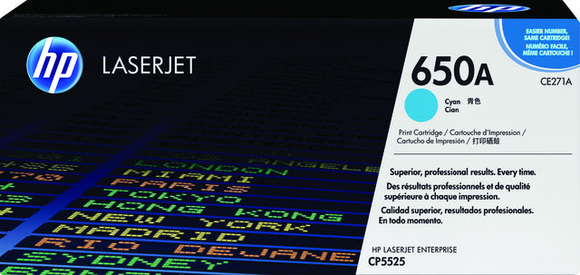 Tonercartridge HP CE271A 650A Blau