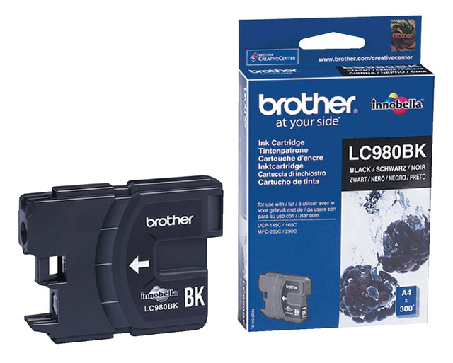 Inkcartridge Bruder LC-980 Schwarz