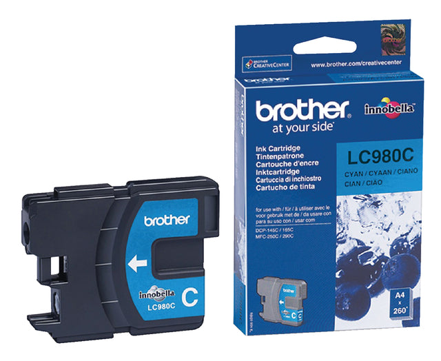 Tintenpatrone Brother LC-980C blau | 1 Stück