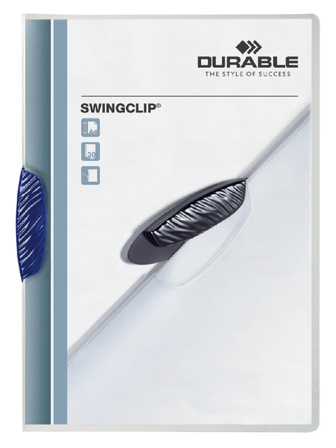 Klemmap Langlebiger Swingclip 30 Blaublätter | 25 Stücke