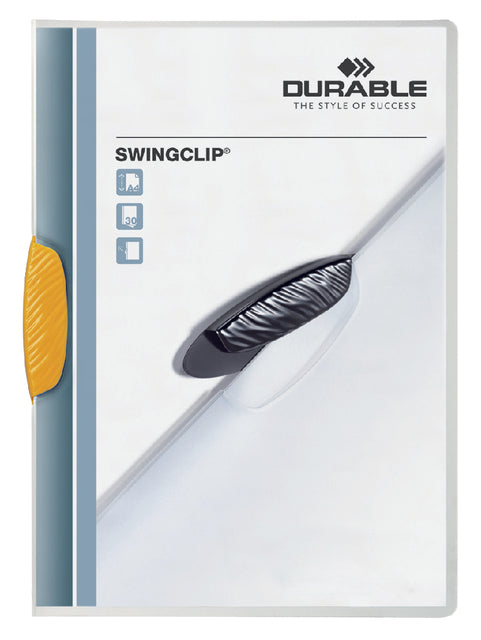 Klemmap Langlebiger Swingclip 30 Blätter Gelb | 25 Stücke