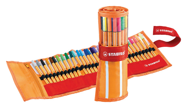 Fineliner Stabillo Point 88 Set Orange / Red à 30 couleurs | 5 pièces