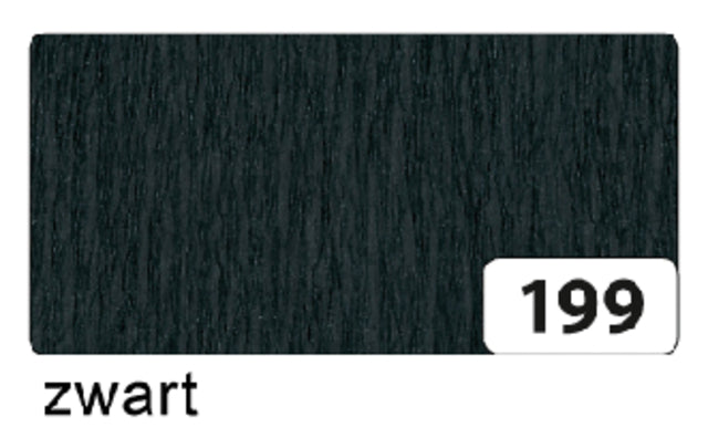 Crepe Paper Folia 250x50 cm NR199 Schwarz