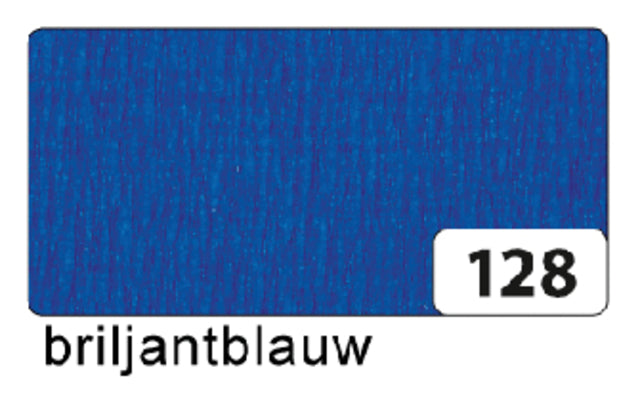 Crepe Paper Folia 250x50 cm NR128 Brilliant Blau
