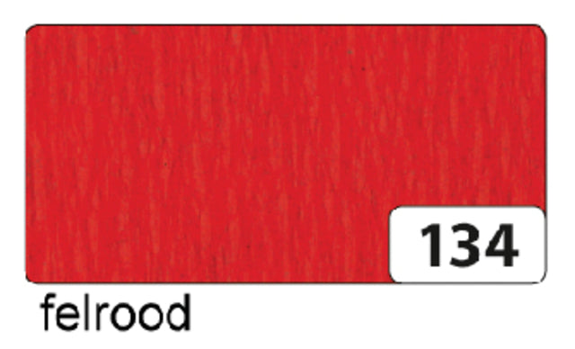 Crepe Paper Folia 250x50 cm NR134 Bright Red | 10 Stück
