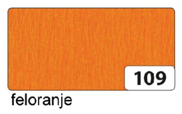 Crepe Paper Folia 250x50 cm NR109 Feloranje