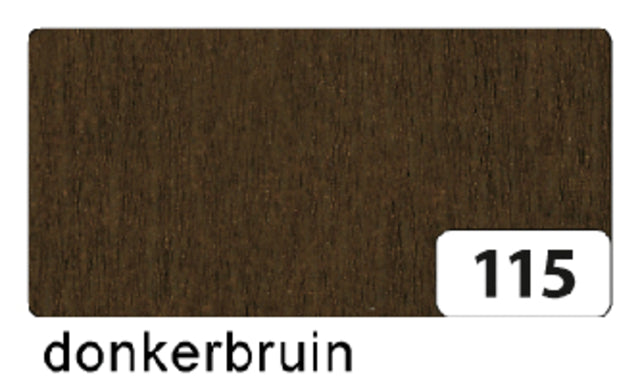 Crepe Paper Folia 250x50 cm NR115 Dunkelbraun | 10 Stück