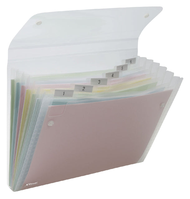 Tri Folder Rexel Ice 6-Bays Transparent | 10 morceaux