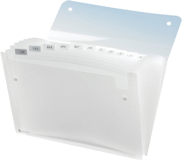 Tri Folder Rexel Ice 13-vaks transparent
