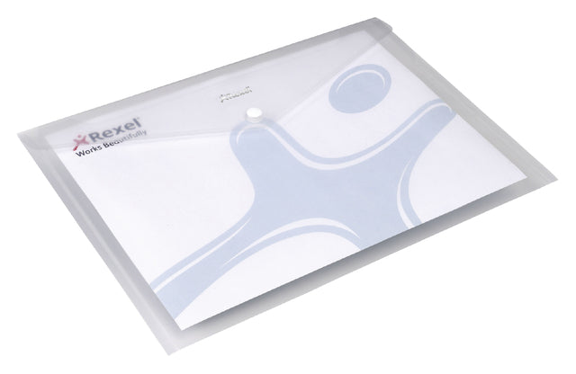 Enveloptas Rexel Ice A4 Transparent | 10 morceaux