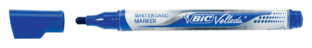 Filz -Tip Stift BIC Flüssiges Whiteboard um blaues Medium | 12 Stücke