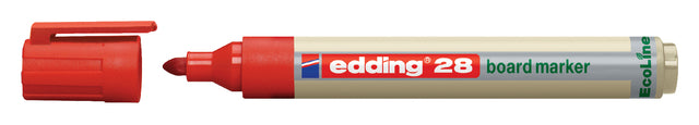 Filztip Edding 28 Whiteboard Eco Round Red 1,5-3mm | 10 Stück