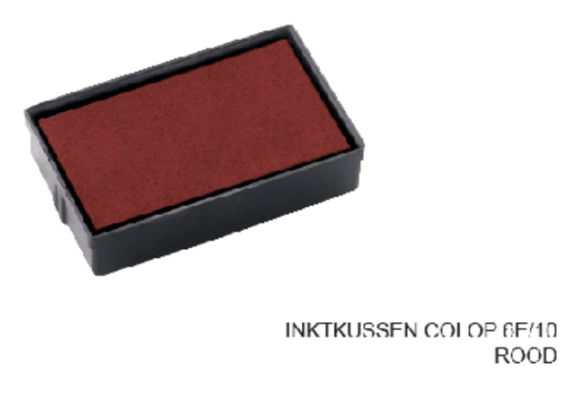 Stempelkissen Kolp 6th/10 rot | 5 Stücke