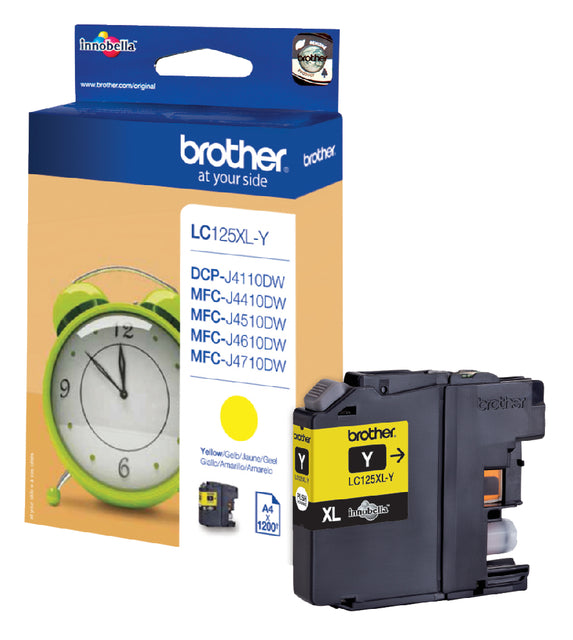 Inkcartridge Bruder LC-125XL Yellow | 5 Stücke