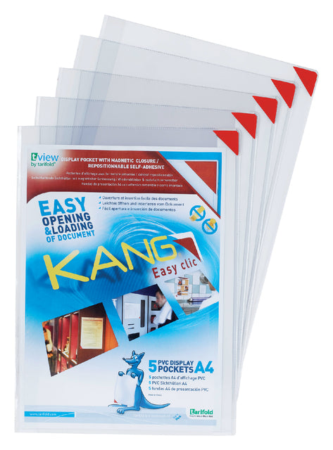 Präsentation von Deckung Tarifold 194770 Kang Easy Clic A4 Self -Adhäsive | 6 Stück