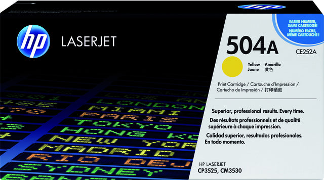 Tonercartridge HP CE252A 504a Gelb