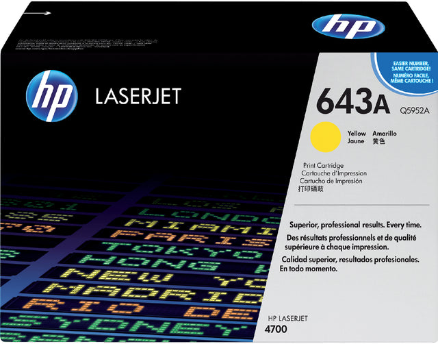 Tonercartridge HP Q5952A 643a Gelb